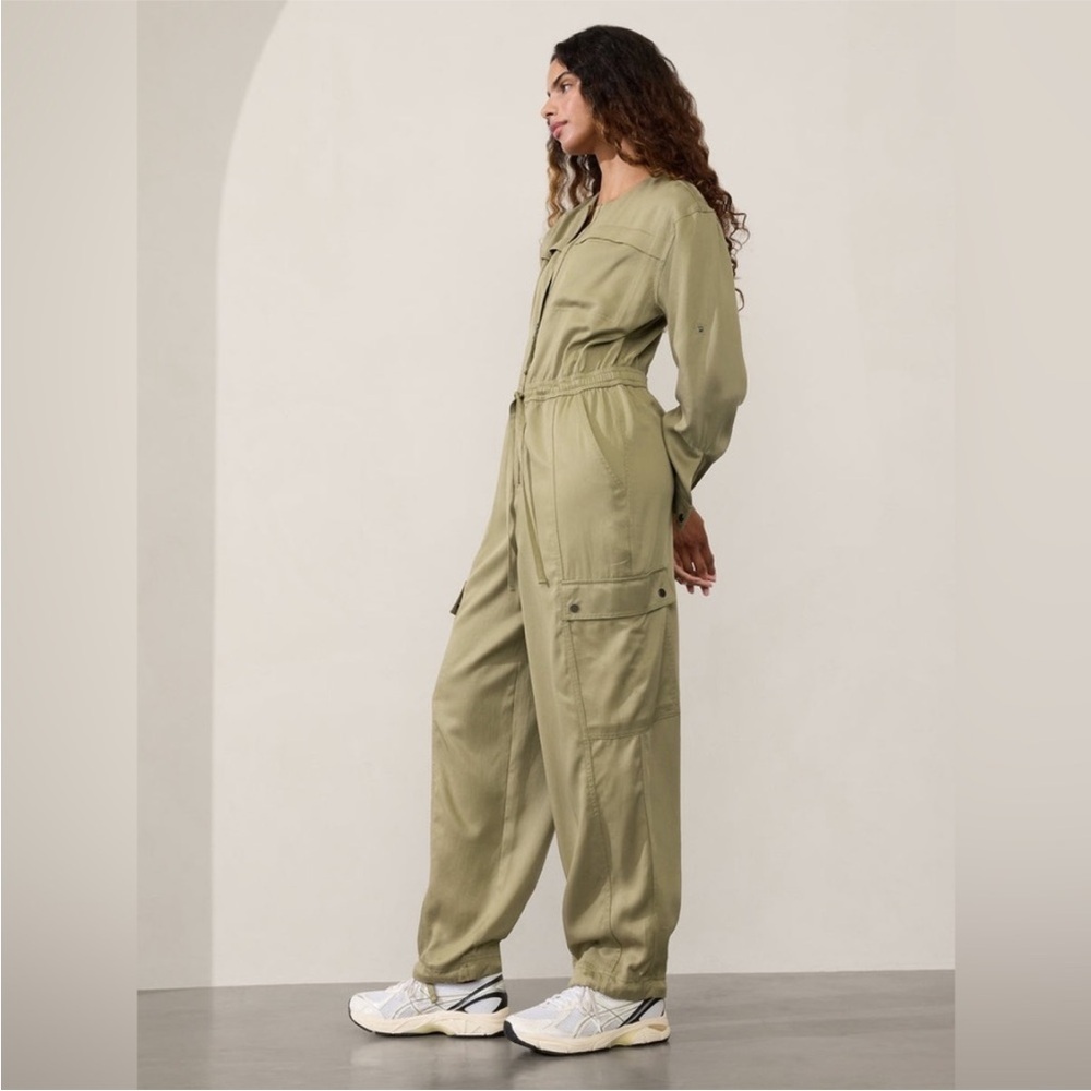 NEW! Athleta Green Celestial Utility Jumpsuit - Size XL Tall 🌱